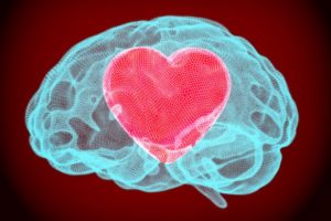 Image of heart in brain representing a cognitive therapy clinic