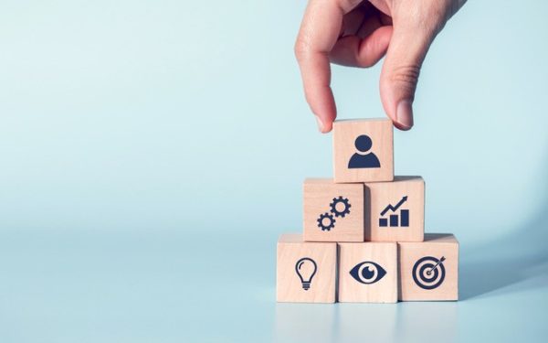 Image of building blocks symbolizing success coaching